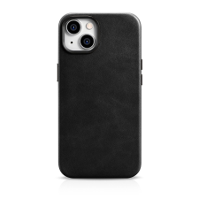 Icarer olajviasz prémium bőr tok iPhone 14 Plus mágneses bőr tok MagSafe fekete (WMI14220703-BK) tok és táska