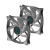 Iceberg THERMAL IceGale Xtra 140mm Black (2-Pack) (ICEGALE14X-C2A)