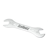 Icetoolz 37B1 15-16 mm-es kónuszkulcs, acél, ezüst színű kerékpár és kerékpáros felszerelés