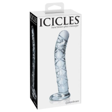 Icicles Icicles No. 60 - hálós, péniszes üveg dildó (áttetsző) műpénisz, dildó