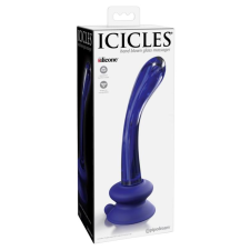 Icicles Icicles No. 89 - G+P-pont üveg dildó (kék) műpénisz, dildó
