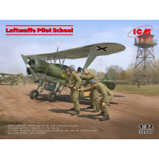 ICM Luftwaffe Pilot School (Hs 123A (late) with crew) 1:32 (32017) makett
