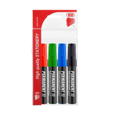ICO Alkoholos marker ico permanent 11 4db-os készlet filctoll, marker