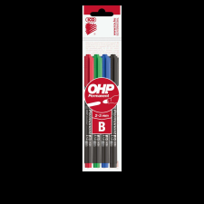 ICO Alkoholos marker készlet, B OHP Ico 10 db/doboz, 4 klf.szín filctoll, marker