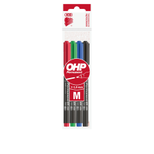 ICO Alkoholos marker készlet, M, OHP Ico, 4 klf.szín filctoll, marker