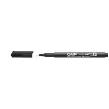 ICO Alkoholos marker, OHP, 0,5 mm, F, ICO, fekete filctoll, marker