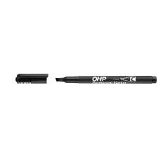 ICO Alkoholos marker, OHP, 1-4 mm, C, vágott, ICO, fekete filctoll, marker