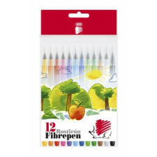 ICO Filctoll készlet, 1 mm, ICO "Süni 300", 12 különböző szín filctoll, marker