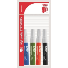 ICO Flipchart marker készlet, 1-3 mm, kúpos, ICO &quot;Artip 11&quot;, 4 különböző szín filctoll, marker