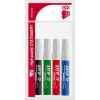 ICO Flipchart marker készlet, 1-4 mm, vágott, ICO "Artip 12", 4 különböző szín