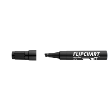 ICO Flipchart marker vízbázisú 1-4mm vágott ARTIP 12 fekete filctoll, marker