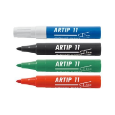 ICO Flipchart marker vízbázisú 3mm, kerek Artip 11 fekete filctoll, marker