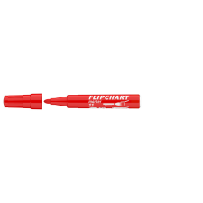 ICO Flipchart marker vízbázisú 3mm, kerek Artip 11 piros filctoll, marker
