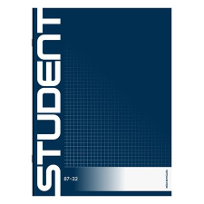 ICO Füzet, tűzött, a4, kockás, 32 lap, ico "student" füzet
