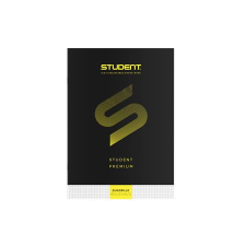 ICO Füzet, tűzött, A4, kockás, 32 lap, ICO Student Premium , fekete füzet