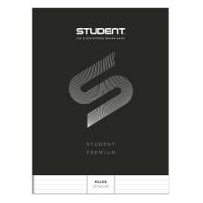 ICO Füzet vonalas ICO Student Black Prémium A/4 80 lapos füzet