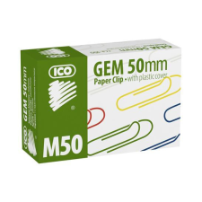 ICO Gemkapocs, 50 mm, ICO, színes gemkapocs, tűzőkapocs