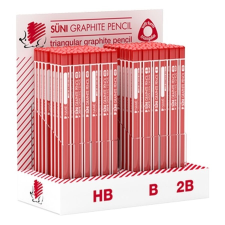 ICO Grafitceruza display ICO Süni háromszög HB,B,2B 184 db/display ceruza