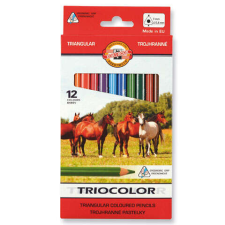  ICO KOH-I-NOOR vastag háromszög színesceruza készlet - lovas színes ceruza