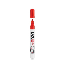 ICO Lakkmarker, 2-4 mm, ICO "Decomarker" piros filctoll, marker
