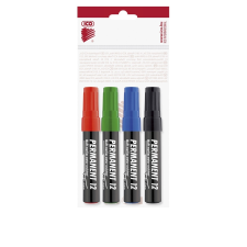 ICO Permanent marker 1-4mm vágott ICO 12 4 klf.szín filctoll, marker