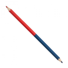 ICO Postairón, piros-kék, háromszögletű, vékony, ICO színes ceruza