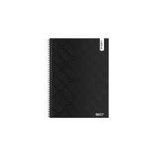 ICO Spirálfüzet vonalas ICO Student Black Prémium A/4 100 lapos füzet