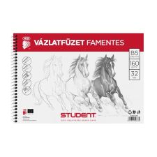 ICO student b5 famentes vázlatfüzet füzet