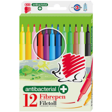 ICO : SÜNI Antibakteriális színes rostirón készlet 12db-os filctoll, marker