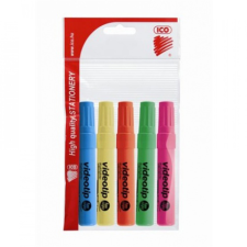 ICO Szövegkiemelő 1-4mm, Videotip Ico 5 klf.szín filctoll, marker
