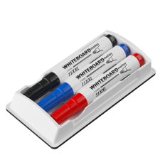 ICO Táblamarker+törlő készlet Ico 3 klf.szín filctoll, marker