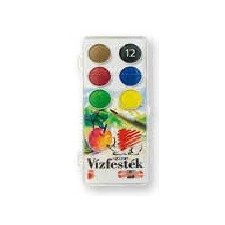 ICO Vízfesték Süni 172625 30 mm 12 db-os klt. ecset, festék