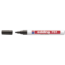 Ico Zrt Edding 751 Lakkmarker Fekete filctoll, marker