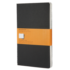 Ico Zrt Moleskine Jegyzetfüzet Cahier (3db) QP316 Fekete (L) Vonalas füzet
