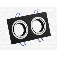 Icon Electric CORNER 2 billenthető halogén lámpatest 2xMr-16 fekete világítás