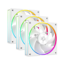 ID-Cooling Cooler 12cm - AF-127-ARGB-W TRIO (29,9dB, max. 132,52 m3/h, 4pin, PWM, 3 x12cm, ARGB LED, fehér) hűtés