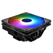 ID-Cooling CPU Cooler - IS-55 ARGB (Low profile, 31,2dB; max. 53 m3/h; 4pin csatlakozó, 5 db heatpipe, 12cm, PWM, A-RGB) hűtés