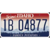  Idaho - Rendszámtábla