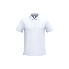 iDeal Basic IB295 férfi galléros pamut piké póló, Ideal White-XL férfi póló