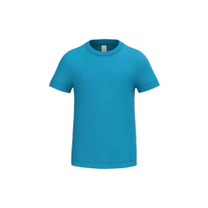 iDeal Basic IB322 Ideal 190 gyerek rövid ujjú pamut póló, Ideal Atoll Blue-8/10