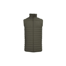 iDeal Basic IB6172 bélelt, steppelt férfi mellény, Ideal Urban Khaki-4XL