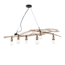 IDEAL LUX Driftwood barna függesztett lámpa (IDE-180922) E27 6 égős IP20 világítás