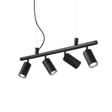 IDEAL LUX Dynamite fekete függesztett lámpa (IDE-231341) GU10 4 izzós IP20 világítás