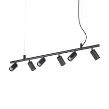 IDEAL LUX Dynamite fekete függesztett lámpa (IDE-231396) GU10 6 izzós IP20 világítás