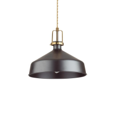 IDEAL LUX Eris fekete-sárgaréz függesztett lámpa (IDE-249056) E27 1 izzós IP20 világítás