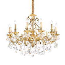 IDEAL LUX Gioconda arany-átlátszó csillár (IDE-164960) E14 12 égős IP20 világítás