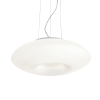 IDEAL LUX GLORY SP3 D40 króm függesztett lámpa (IDE-101125) E27 3 izzós IP20
