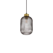 IDEAL LUX Mint füstszürke-sárgaréz függesztett lámpa (IDE-237442) E27 1 égős IP20 világítás