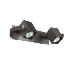 IDEAL LUX Mouse fekete falikar (IDE-156705) GU10 2 izzós IP20 világítás