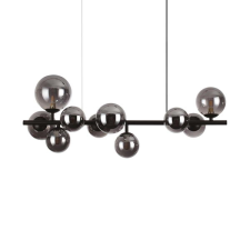 IDEAL LUX Perlage fekete-króm függesztett lámpa (IDE-271408) G9 10 izzós IP20 világítás